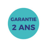 Label garantie 2 ans de couleur bleue