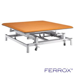 Table de massage électrique bobath pour kiné de couleur jaune de marque Ferrox