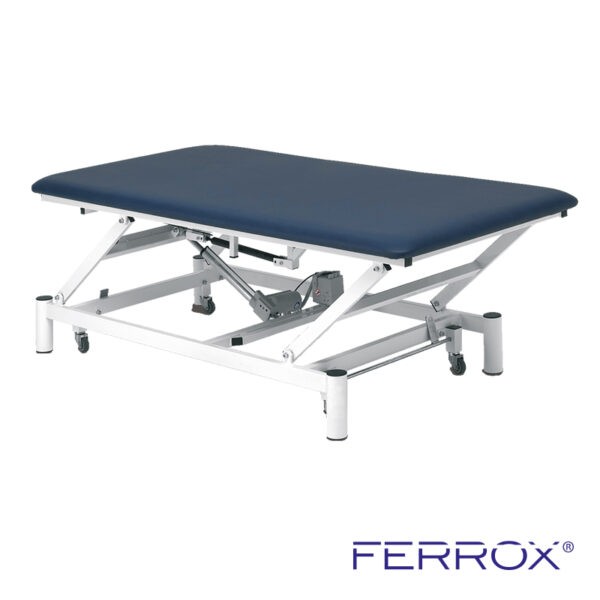 Table de massage électrique bobath pour kiné de couleur bleu marine de marque Ferrox