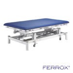 Table de massage électrique bobath pour kiné de couleur bleu de marque Ferrox