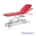 Table de massage électrique trois plans pour kiné de couleur rouge de marque Ferrox