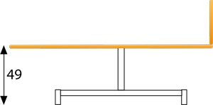 Elevation de la table