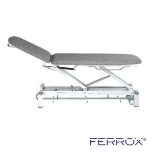 Table de massage électrique deux plans pour kiné de couleur gris de marque Ferrox