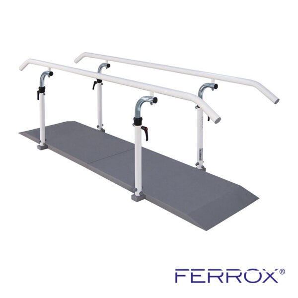 Barres parallèles avec socle - EASY CLICK - 250 cm, 350 cm ou 400 cm - Ferrox – Image 1