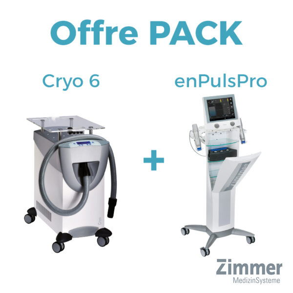 2 équipements de pointe pour les kinés : Cryo 6 et enPulsPro de marque Zimmer