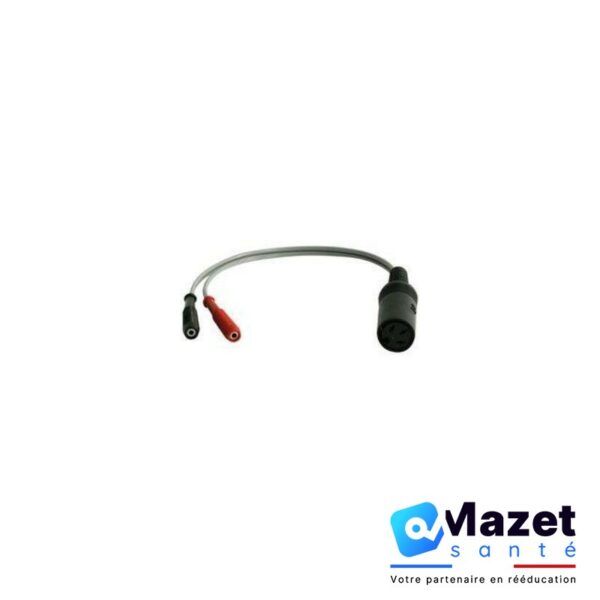 Adaptateur DIN3 / 2 bananes compatible Biostim - MAZET SANTÉ – Image 1