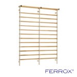 Espalier double avec montants en acier et 14 barreaux en hêtre - Ferrox