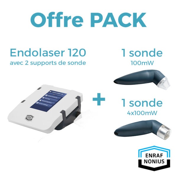 Endolaser 120 + Sonde laser pulsée 100 mW + Sonde laser 4x100 mW - ENRAF-NONIUS – Image 1