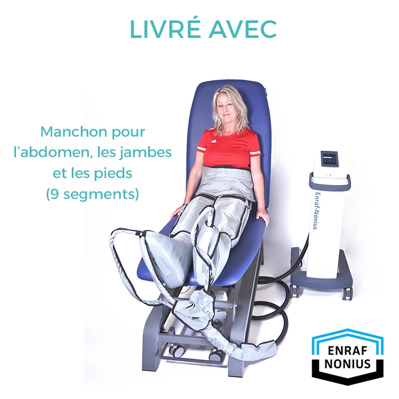 endopress-442-pressotherapie-drainage-lymphatique-enraf-nonius-manchon-abdomen-jambes-pieds Endopress 442 - ENRAF-NONIUS – Image 2
