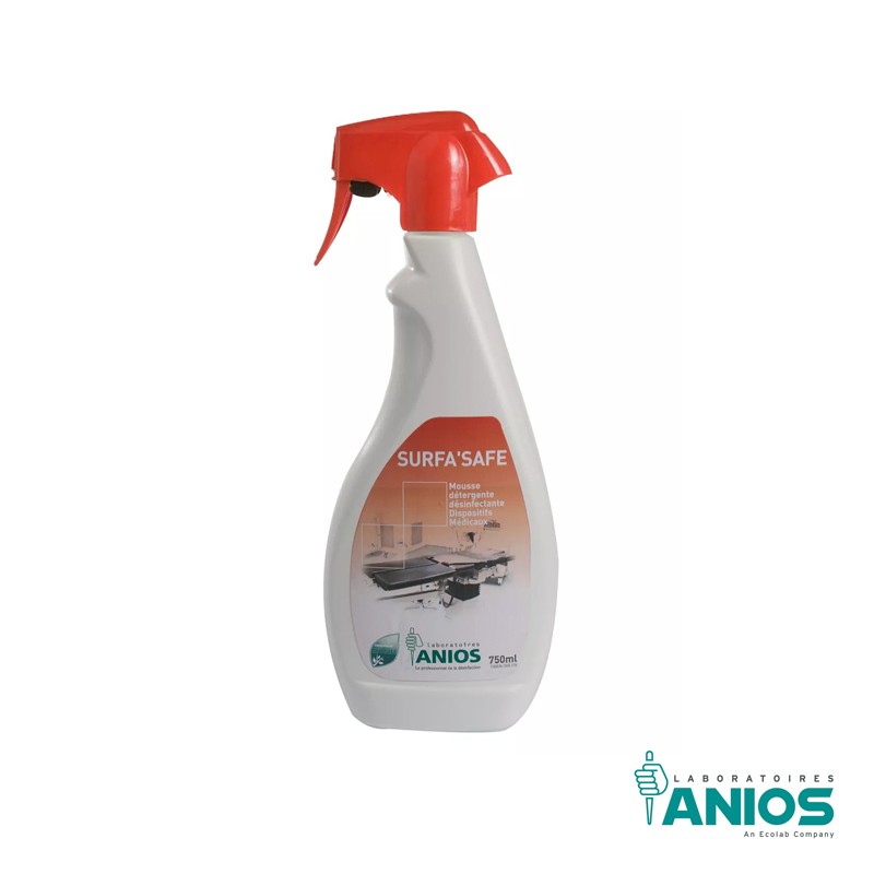 surfa-safe-mousse-desinfectante-flacon-spray-750-ml-laboratoires-anios Surfa'Safe mousse détergente désinfectante - ANIOS – Image 1